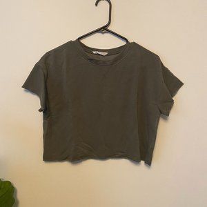 Fashion Nova// army green crop top